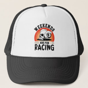 Casquette Les Week-ends Sont Pour Racing Dirt Vélo Dirt Art