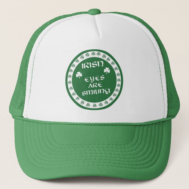 Casquette Les yeux irlandais sourient (Devant)