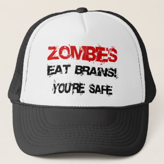 Casquette Les zombis mangent des cerveaux !