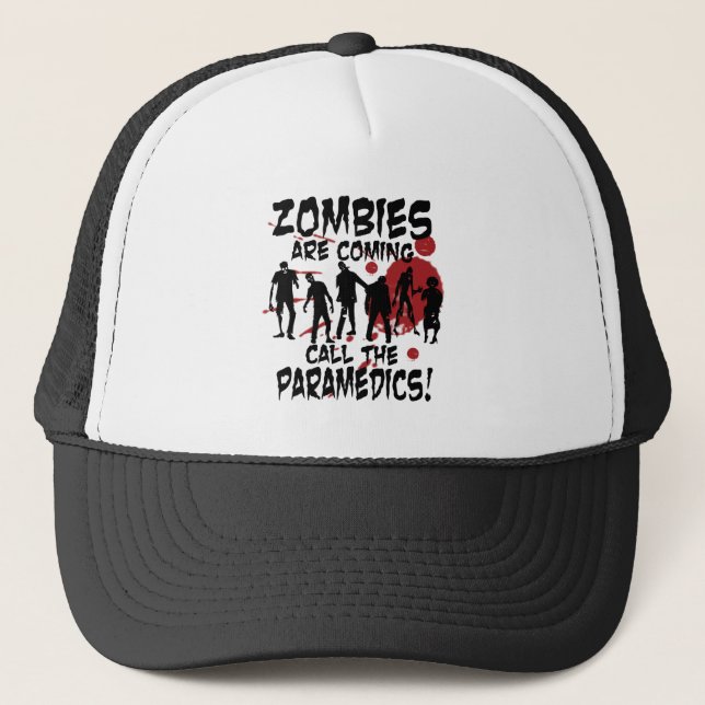 Casquette Les zombis sont prochain appel les infirmiers (Devant)