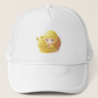Casquette L'escargot et la magie des couronnes de fleurs.1