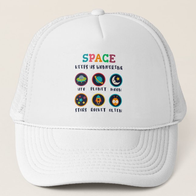 Casquette L'espace nous fait nous poser des questions (Devant)