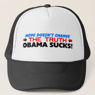 Casquette L'espoir ne change pas la vérité : Obama suce !