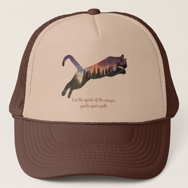 Casquette L'Esprit du Cougar : Guide du courage (Devant)