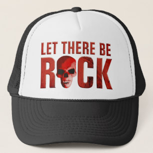 Casquette let therbe rock skull red