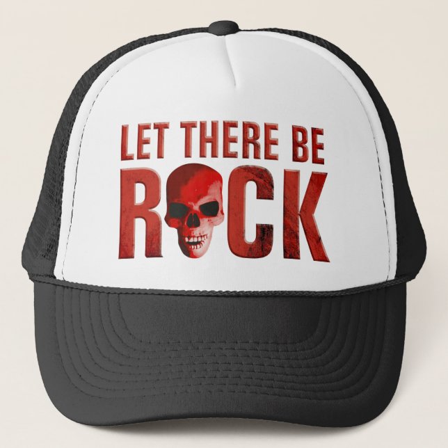 Casquette let therbe rock skull red (Devant)