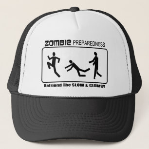 Casquette L'état de préparation de zombi traitent en ami l