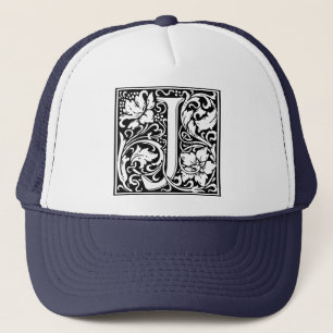 Casquette Letter J Medieval Monogram Vintage Initial