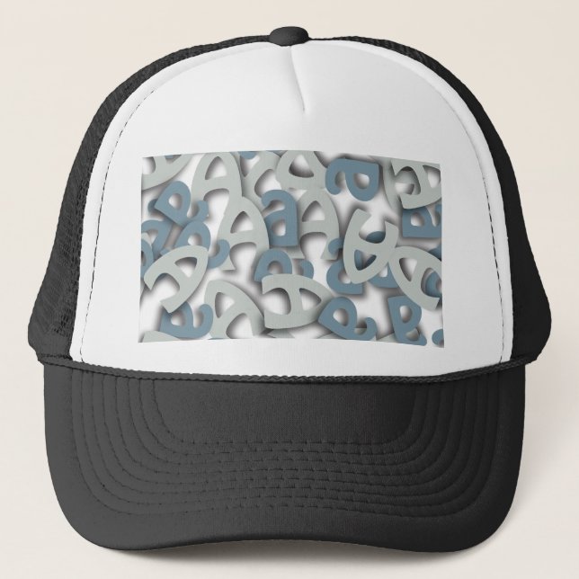 Casquette Lettre A bleu (Devant)