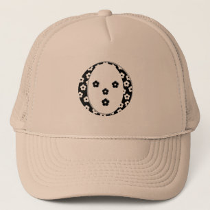 Casquette Lettre à motifs floraux O chapeau de camion