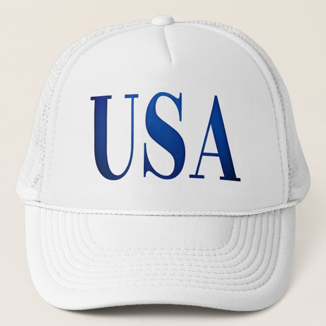 Casquette LETTRE BLEUE USA IMPRIMER American Pride (Devant)