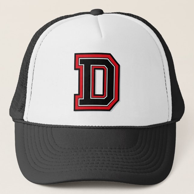 Casquette Lettre "D" Monogramme (Devant)