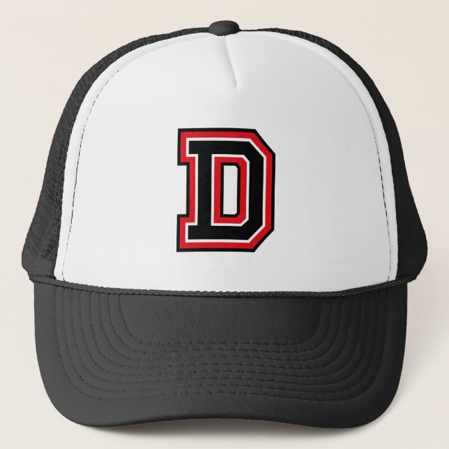 Casquette Lettre "D" Monogramme (Devant)