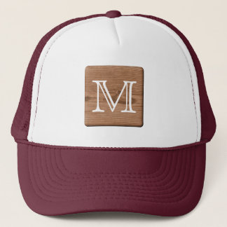 Casquette Lettre de motif imprimée par brun et de coutume