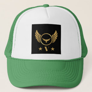 Casquette Lettre d'image V Gold Eagle Monogramme personnalis