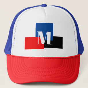 Casquette Lettre Initiale Monogramme Moderne Design