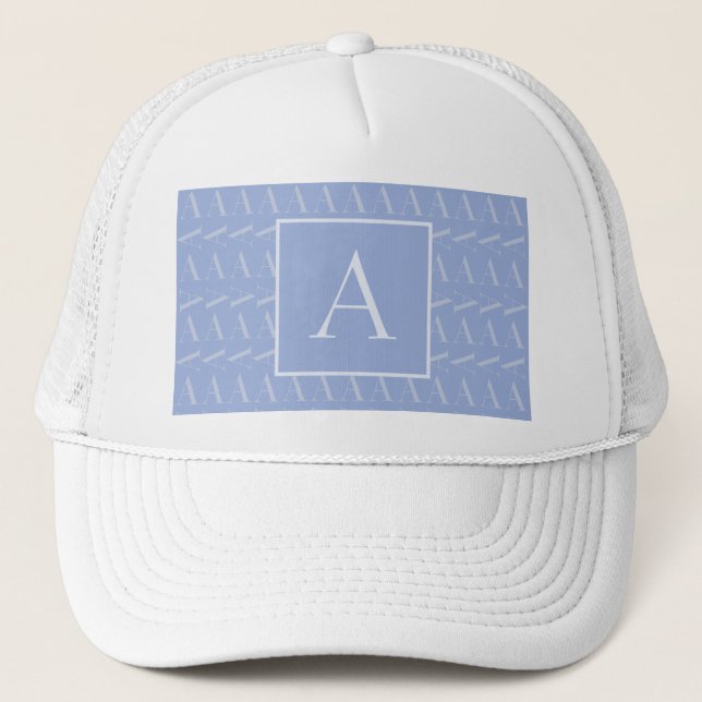 Casquette LETTRE INITIALE MONOGRAPHIQUE A Bleu (Devant)