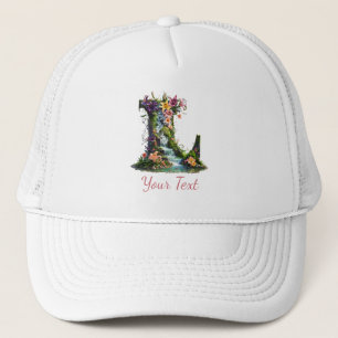 Casquette Lettre L avec Lilies et Cascades - Imaginaire