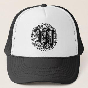 Casquette LETTRE MONARIE MONOGRAPHIQUE W Alphabet initial W