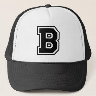 Casquette Lettre noire "B"