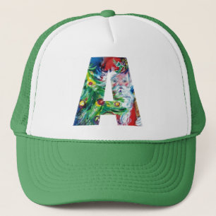 CASQUETTE LETTRE / PÈRE NOËL AVEC MONOGRAMME D'ARBRE DE NOËL