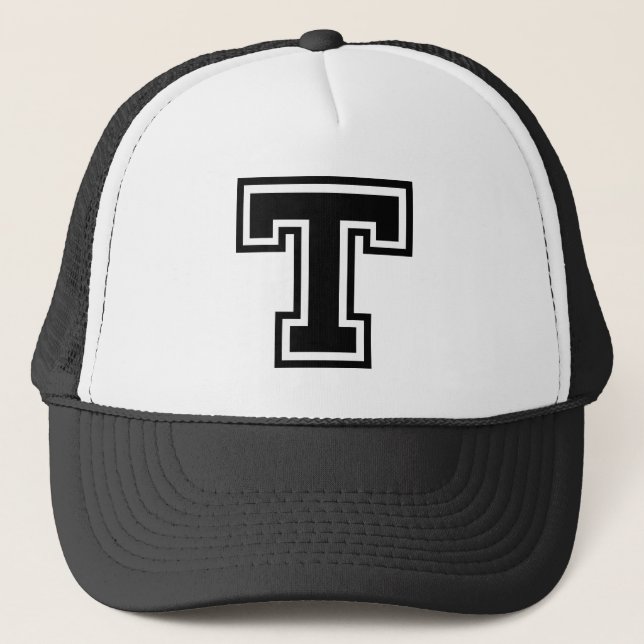 Casquette Lettre "T" initiale (Devant)