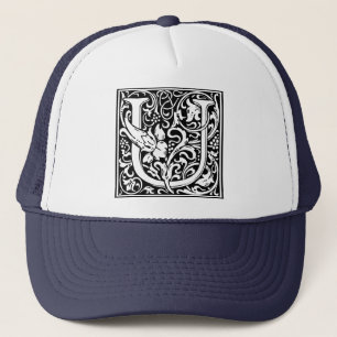 Casquette Lettre U Monogramme médiéval Art Nouveau
