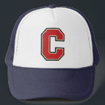 Casquette Lettre Varsity "C"<br><div class="desc">Lettre C Chapeau de camion</div>