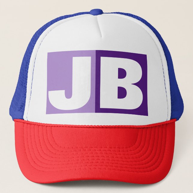 Casquette Lettres initiales monogrammes (Devant)