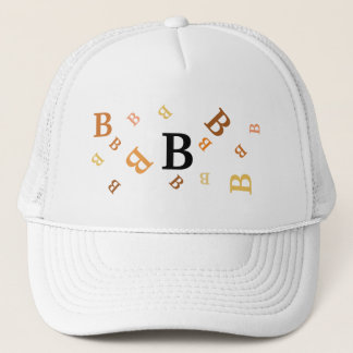 Casquette - Lettres mélangées en orange et jaune