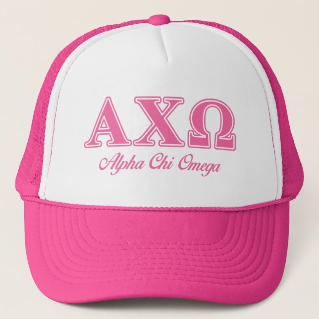 Casquette Lettres roses Alpha Chi Omega (Devant)