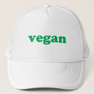 Casquette lettres vertes "végétaliennes"