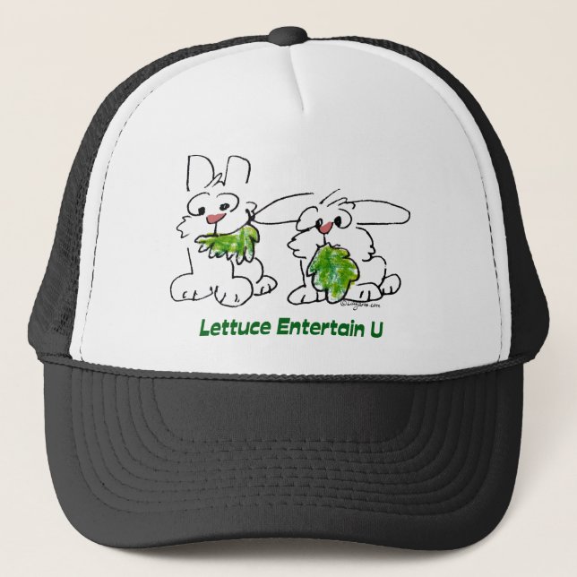 Casquette Lettuce Entertain U Cartoon Rabbits (Devant)