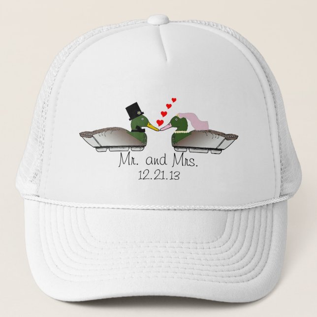 Casquette Leurres de canard de jeunes mariés (Devant)