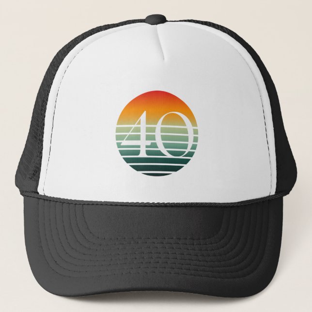 Casquette Lever de soleil 40 Anniversaire (Devant)