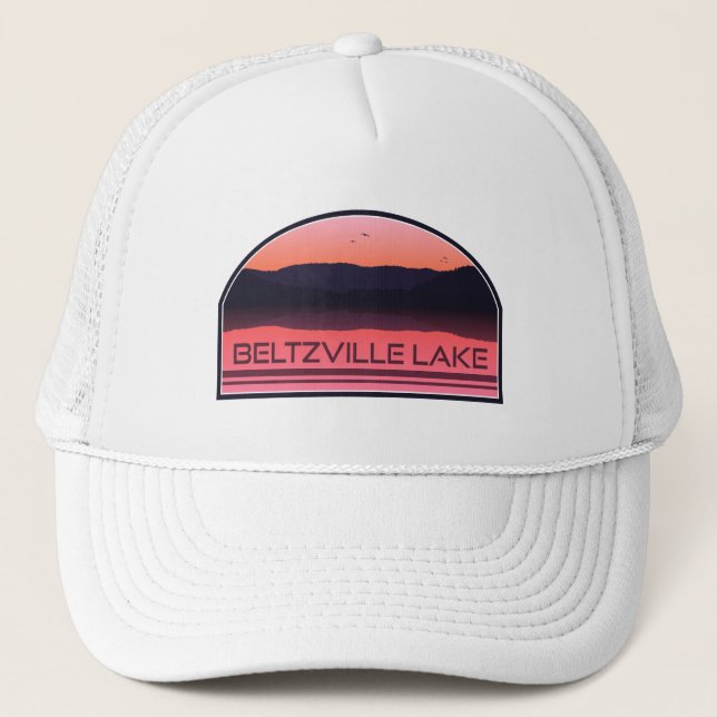 Casquette Lever rouge du lac Beltzville Pennsylvanie (Devant)