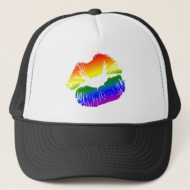 Casquette Lèvres 1 d'arc-en-ciel (Devant)