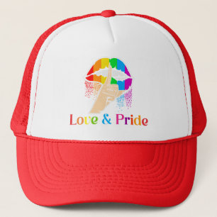 Casquette Lèvres arc-en-ciel LGBT , Amour et fierté LGBT