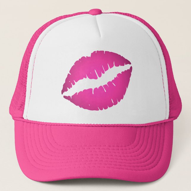 Casquette Lèvres Roses (Devant)