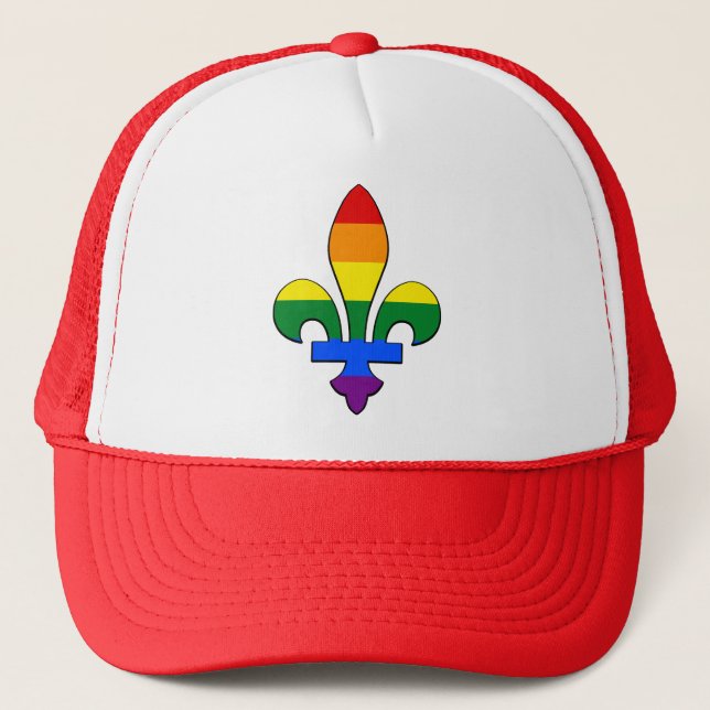 CASQUETTE LGBT de la fleur de lis (Devant)