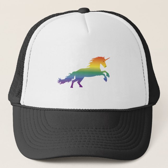 Casquette Lgbt de licorne d'arc-en-ciel (Devant)