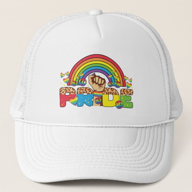 Casquette LGBTQ - Fierté et arc-en-ciel (Devant)