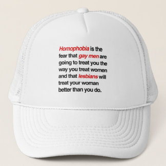 CASQUETTE L'HOMOPHOBIE EST LA PEUR QUE LES HOMOSEXUELS VOUS