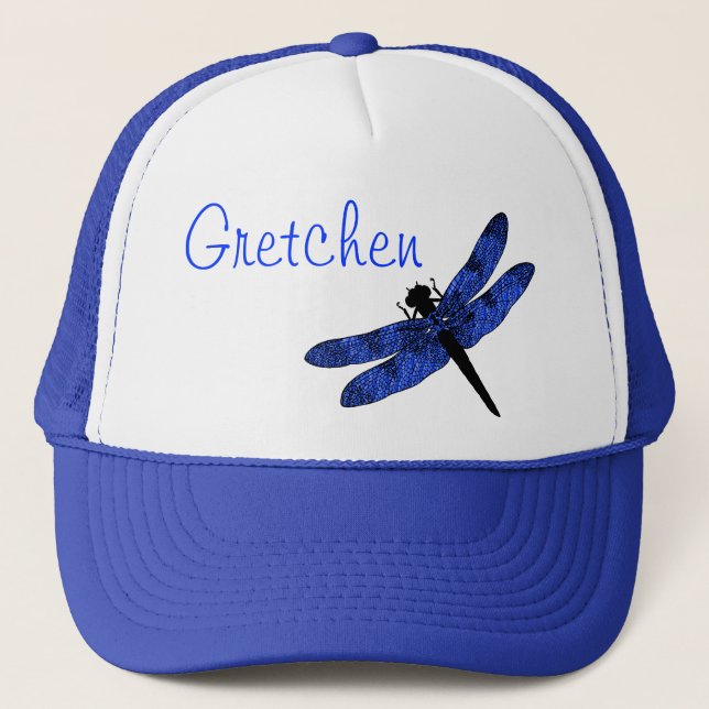 Casquette Libellule à ailes bleues (Devant)