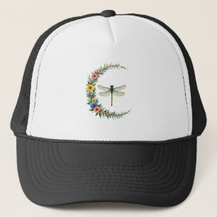 Casquette Libellule Boho Croissant Lune Signe de Paix Hippie