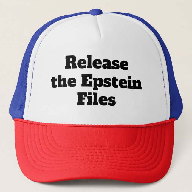 Casquette Libérez les dossiers Epstein (Devant)