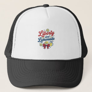 Casquette Liberté et limonade patriotique citron vecteur T-s