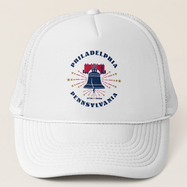 Casquette Liberty Bell Philadelphia Pennsylvania Trucker Hat (Devant)