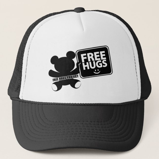 Casquette libre de camionneur d'ours d'étreintes (Devant)
