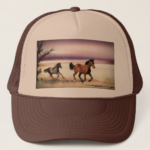 CASQUETTE LIBRE D'ÊTRE SAUVAGE COULER LES CHEVAUX